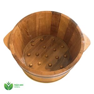 chậu ngâm chân gỗ pơmu thảo linh