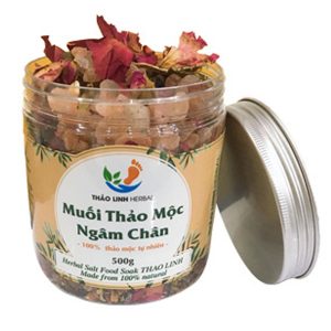 muối thảo dược ngâm chân thảo linh 02